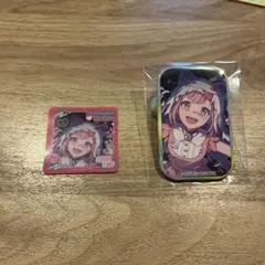 プロセカ　鳳えむ　スクエア缶バッチ＆メモステ