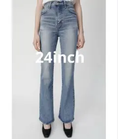 即日発送　MOUSSY MVS FLARE ブーツカットデニム 24インチ