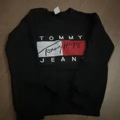 TOMMY JEANS ブラック トレーナー Mサイズ