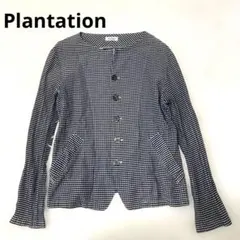 新品）プランテーションのノーカラージャケット 2026年最新】Plantation レディース ノーカラージャケットの人気