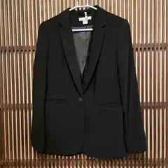 H&M ブラック テーラードジャケット US 8 ドライクリーニング済み