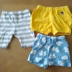 ベビー ボトムス パンツ　3点　60-80　中古　ユニクロ　西松屋