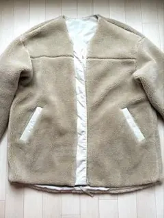 nico and ... リバーシブルボアキルトブルゾン