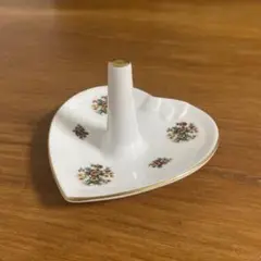 コールポート　ミングローズ　指輪リングホルダー　ハート型陶器アクセサリートレイ