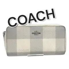 に*生様 70168 COACH ラウンドファスナー長財布　ABランク