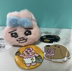 おぱんちゅうさぎ　ほわほわマスコット 缶バッジ　アクスタ　おぱんちゅうさぎ展