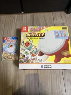 【使用期間少】太鼓の達人 ドンダフルフェスティバル　太鼓とバチ　　Switch