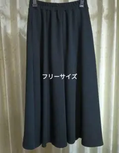 ブラック フレアスカート サイズF