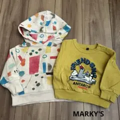 マーキーズ　トレーナー　パーカー 2点まとめ売り　サイズ80