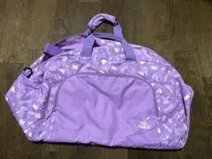 スヌーピー柄 ボストンバッグ 紫色　52ℓ