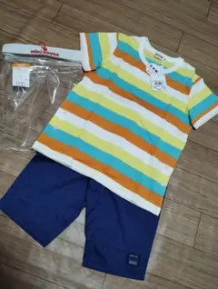 MIKI HOUSE ストライプ パジャマ 110