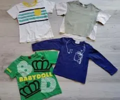 子供服4点セット Tシャツ3点120cm140cm 長袖シャツ1点120cm