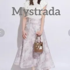 良品✨マイストラーダ 花柄フレアスカート ロング丈のサムネイル