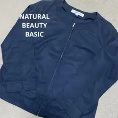 NATURAL BEAUTY BASIC ネイビー ジャケット M