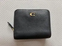 ✨美品✨本日限定値下げCOACH ブラック二つ折り財布 ビルフォールドウォレット