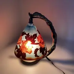 アールヌーボー 被せガラス 花瓶 蜻蛉 睡蓮 紫 カメオガラス 高20cm 骨董 アールヌーボー 被せガラス 花瓶 蜻蛉 睡蓮 紫 カメオガラス 高20cm
