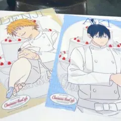 チェンソーマンカフェ　事前予約特典　B4ポスター　アキ　デンジ　ポチタコースター