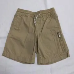 BABYGAP ベージュ ハーフパンツ ジッパーポケット付き 105