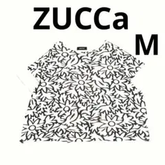 美品 ZUCCa ズッカ 総柄 花柄 鳥 オーバーサイズ Tシャツ M 日本製のサムネイル