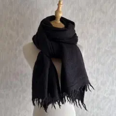 ランバン カシミヤ混 大判ストール