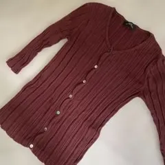 GREEN LABEL RELAXING リブカーディガン