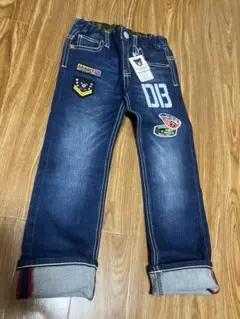 新品タグ付きミキハウス　ダブルビー　豪華デニムパンツ
