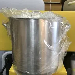 アルミ製 寸胴鍋 蓋付き 新品未使用 約40cm 45L 業務用 スープ 出汁等