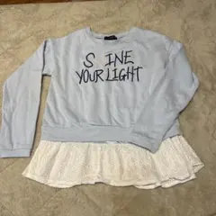 Lovetoxic ラブトキ　トレーナー Mサイズ　150 水色