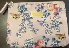 ポールアンドジョー　ティッシュポーチ　ポーチ　猫　ピンク