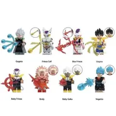 レゴ互換 ドラゴンボール キャラクター 8体セット (2) ミニフィグ