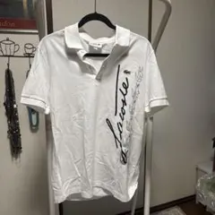 ⭐︎LACOSTE中古品大放出⭐︎LACOSTE ポロシャツ ホワイト L