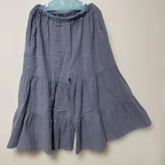 Ｂee desＢeeキッズブルーキュロットスカート ゴムウエスト