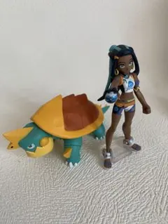 ポケモンスケールワールド　ルリナ&カジリガメ 開封済みフィギュア