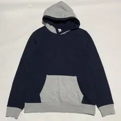 GAP バイカラー フーディー プルオーバー 厚手 裏起毛 ギャップ