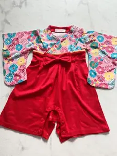 袴ロンパース 80cm