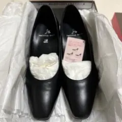 ブラックポインテッドトゥパンプス　ワコール・success walkのサムネイル