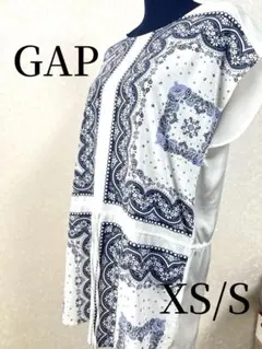 Gap ノースリーブチュニック ホワイトとネイビー 24A135のサムネイル