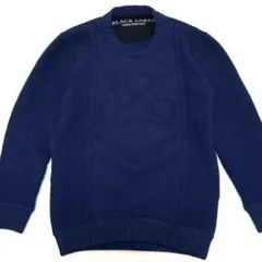 ブラックレーベル クレストブリッジ セーター ニット F フリーサイズ ネイビー