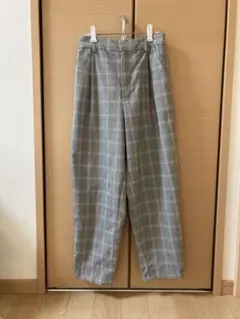 GU チェック　パンツ　スラックス