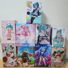 初音ミク　フィギュア　9点　まとめ売り　桜ミク　ガンダム　黒星紅白　クリスマス 初音ミク フィギュア 9点 まとめ売り 桜ミク ガンダム 黒星紅白