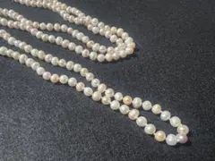 淡水パール ロングネックレス マルチカラー 160cm