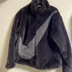 Nike フリースジャケット Mサイズ こげ茶　グレー