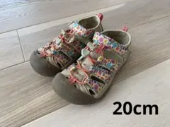KEEN 花柄キッズサンダル　20cm