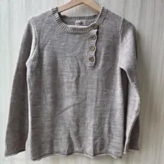 H.MARKET ボタンデザイン ニットプルオーバー F