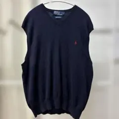 Polo by Ralph Lauren ネイビー Vネックベスト
