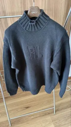 ラルフローレン　ポロスポーツ　コットンセーター　ブラック　Lサイズ