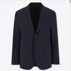 感動ジャケット（ウルトラライト・コットンライク・袖丈着丈標準）　ネイビー【M】