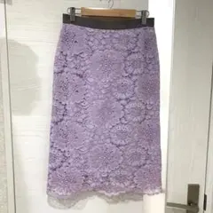 【BRAHMIN】レースタイトスカート　ラベンダー　　　Mのサムネイル