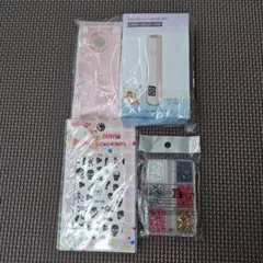 ネイル用品3点セット 未開封 LEDライト ホロ シール 赤字覚悟