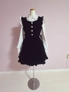 Honey Cinnamon ハートボタンベロアジャンスカ